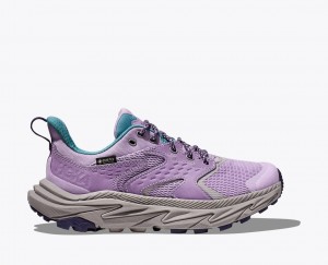 Kids' HOKA Anacapa 2 Low GTX Hiking Shoes Light Purple | PMZRO5612