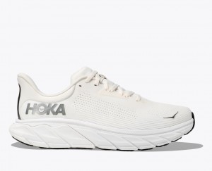 Men's HOKA Arahi 7 Running Shoes White | RQEOS7480