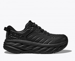 Men's HOKA Bondi SR Running Shoes Black | FRMEL9524