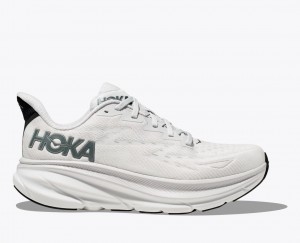 Men's HOKA Clifton 9 Running Shoes Light Grey | ZSPKF0972