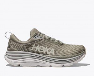 Men's HOKA Gaviota 5 Running Shoes Light Khaki | DLVAY8423