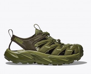 Men's HOKA Hopara Sandals Olive Green | ZKNCS5290