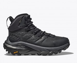 Men's HOKA Kaha 2 GTX Hiking Boots Black | IWGEH8247