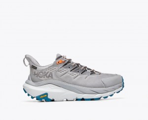 Men's HOKA Kaha 2 Low GTX Hiking Shoes Grey | WJSEP4795