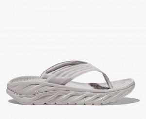 Men's HOKA ORA Recovery Flip Flops Grey | UTYWG3461