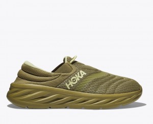 Men's HOKA Ora Recovery 2 Slip On Shoes Olive | XIDOQ5306