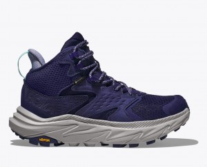 Women's HOKA Anacapa 2 Mid GTX Hiking Boots Dark Blue | BRSDU3462