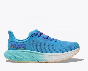 Women's HOKA Arahi 7 Running Shoes Blue | BDRJK3817