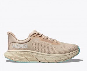 Women's HOKA Arahi 7 Running Shoes Khaki | HBVZO6152