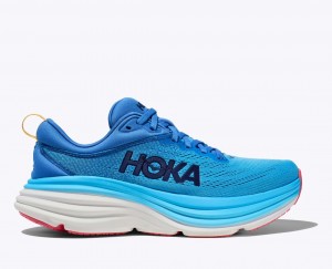 Women's HOKA Bondi 8 Running Shoes Blue | SDVCZ9628