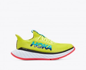 Women's HOKA Carbon X 3 Running Shoes Green / Turquoise | AWNFM5369