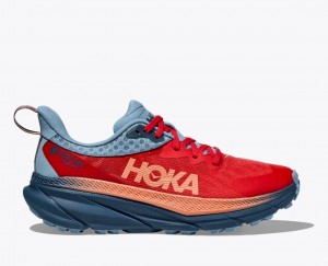 Women's HOKA Challenger 7 GTX Trail Running Shoes Dark Orange | HEASW4603