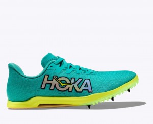 Women's HOKA Cielo X 2 MD Track Spikes Turquoise | HPJDO0786