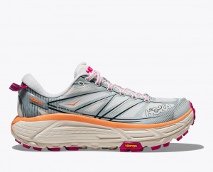 Women's HOKA Mafate Speed 2 Sneakers White / Grey / Orange | RMBNS7601