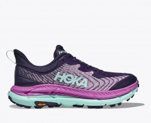 Women's HOKA Mafate Speed 4 Trail Running Shoes Purple / Pink | DVFJN7459