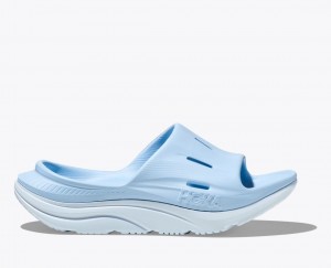 Women's HOKA Ora Recovery 3 Slide Light Blue | KTDLS8073