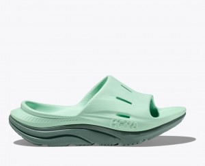 Women's HOKA Ora Recovery 3 Slide Mint | SZVEQ5970