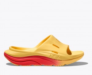 Women's HOKA Ora Recovery 3 Slide Orange / Red | QVMCR5104