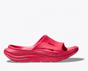 Women's HOKA Ora Recovery 3 Slide Red | EMUKJ7836