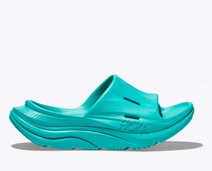 Women's HOKA Ora Recovery 3 Slide Turquoise | IFOLM7604