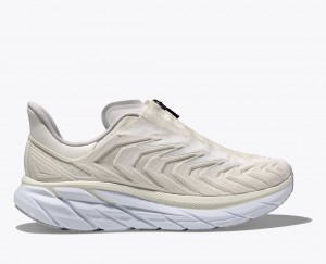 Women's HOKA Project Clifton Sneakers White | WNYSA9620