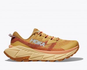 Women's HOKA Skyline-Float X Hiking Shoes Brown | VJUFA3425