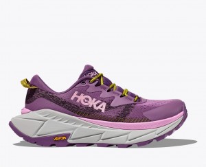 Women's HOKA Skyline-Float X Hiking Shoes Purple | PBTHJ2489