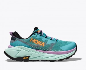 Women's HOKA Skyline-Float X Hiking Shoes Turquoise | GRVUJ1590