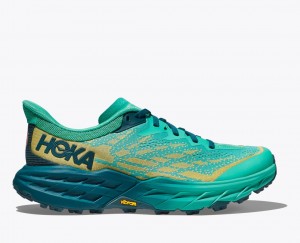 Women's HOKA Speedgoat 5 Trail Running Shoes Deep Turquoise | RMFBK5731