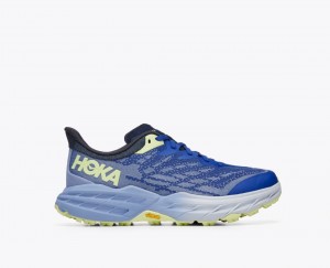 Women's HOKA Speedgoat 5 Trail Running Shoes Blue / Light Blue | PZWAY7368