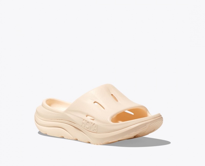 Kids' HOKA Ora Recovery 3 Slides Beige | GVXBM5108