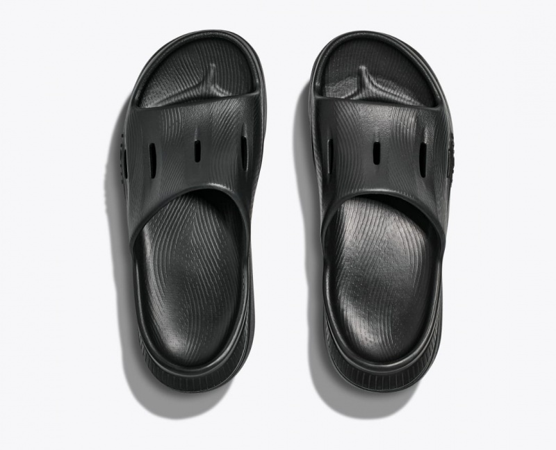 Kids' HOKA Ora Recovery 3 Slides Black | AGEWR2389