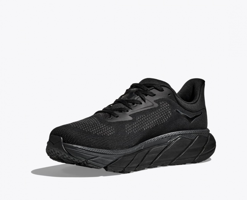 Men's HOKA Arahi 7 Running Shoes Black | XANGV3945