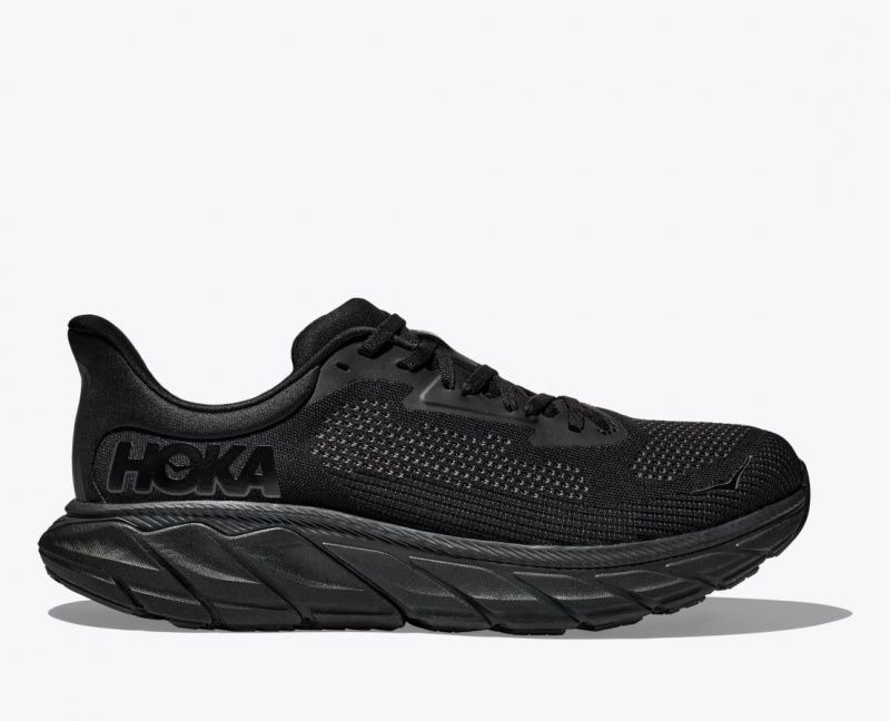 Men\'s HOKA Arahi 7 Running Shoes Black | XANGV3945