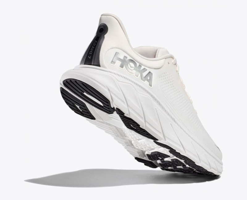 Men's HOKA Arahi 7 Running Shoes White | RQEOS7480