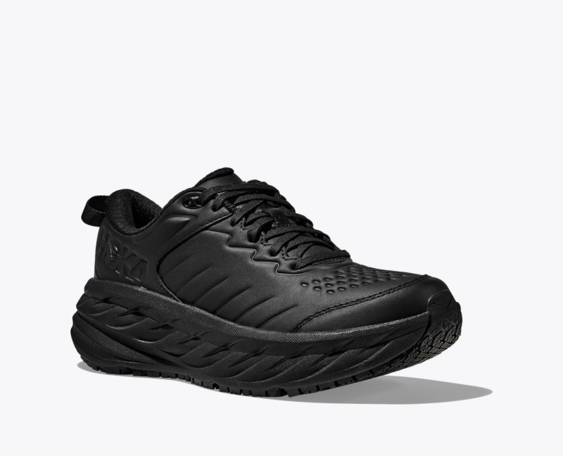 Men's HOKA Bondi SR Running Shoes Black | FRMEL9524