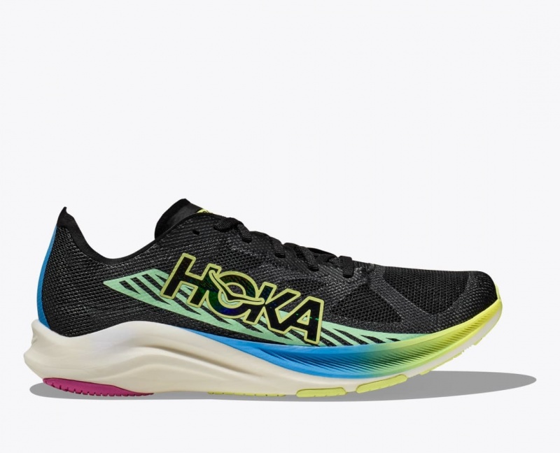 Men\'s HOKA Cielo Road Running Shoes Black / Multicolor | NDAJM8219