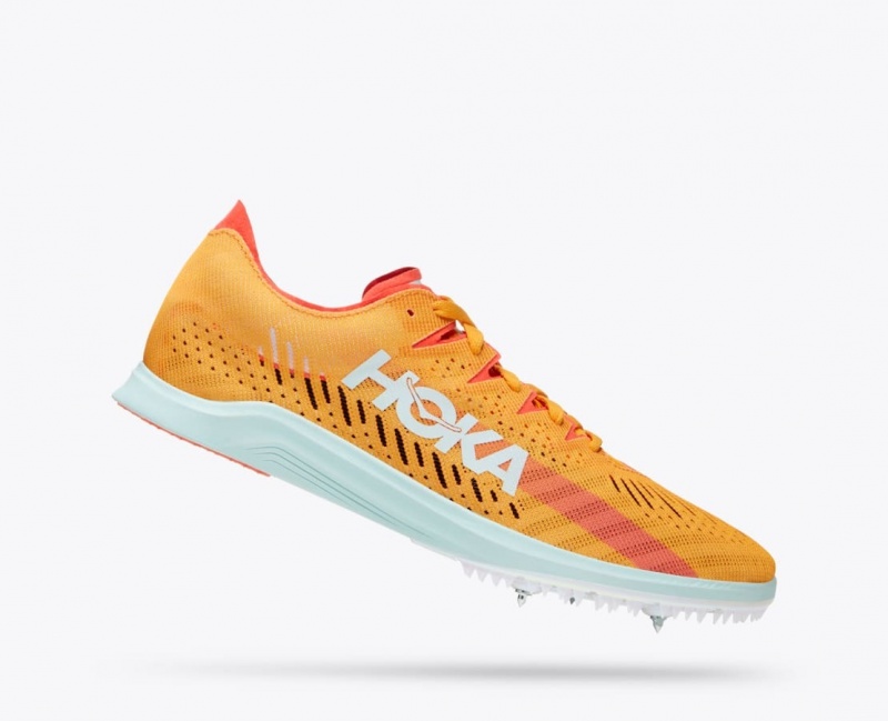 Men's HOKA Cielo X LD Track Spikes Orange | GQSWP6842