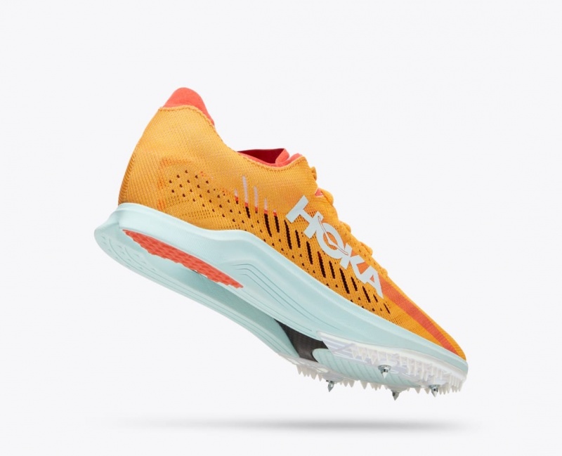 Men's HOKA Cielo X LD Track Spikes Orange | GQSWP6842