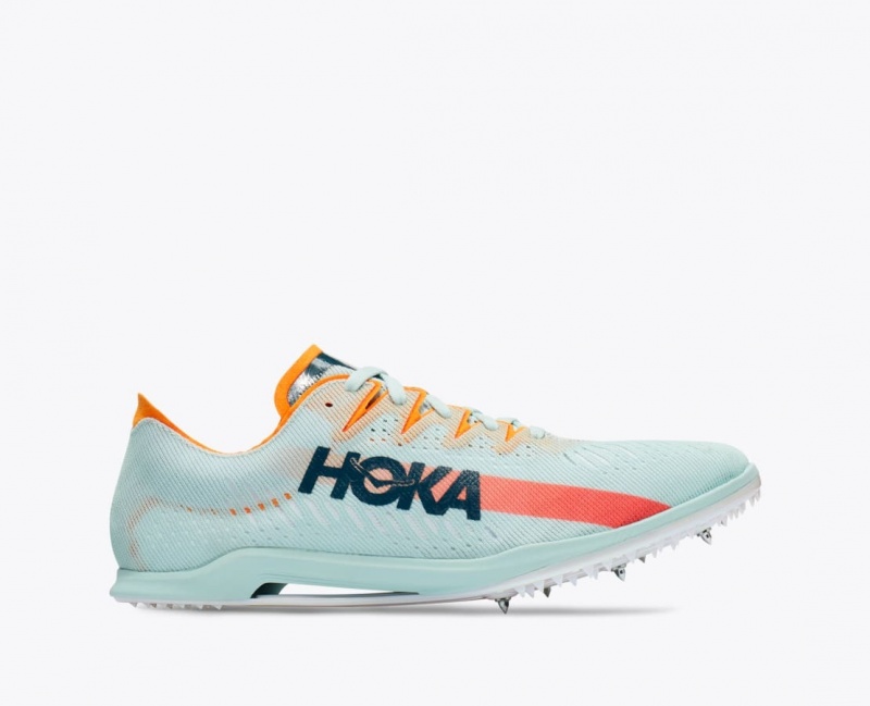 Men\'s HOKA Cielo X MD Track Spikes Light Turquoise | MWGLD3156