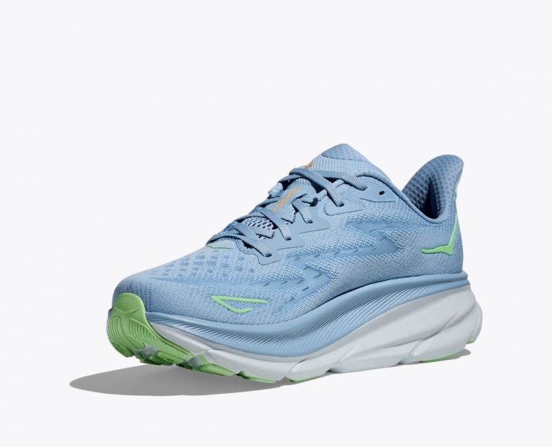 Men's HOKA Clifton 9 Running Shoes Blue | FNCJL3691