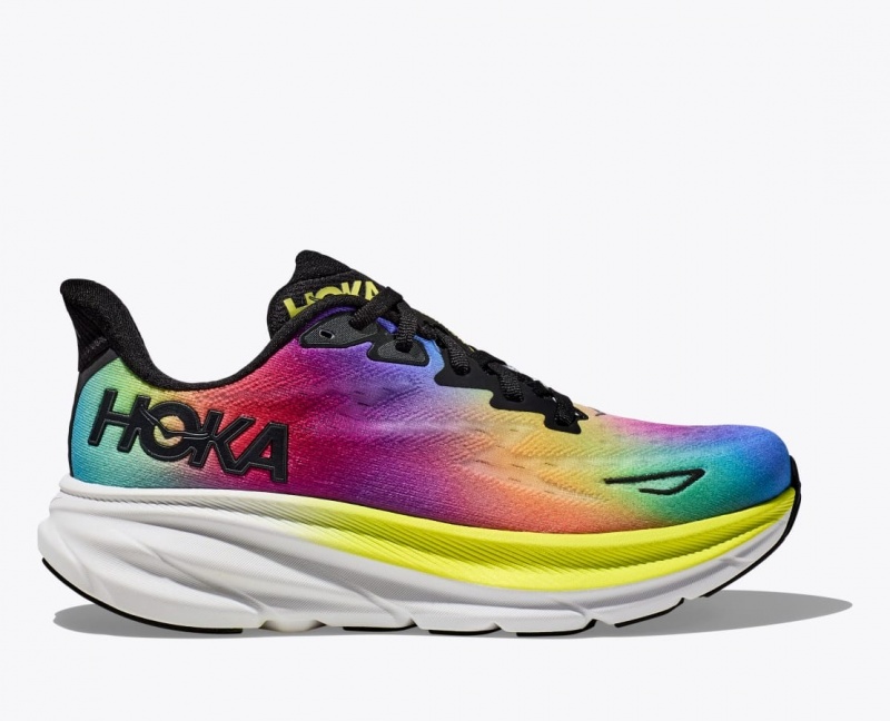 Men\'s HOKA Clifton 9 Running Shoes Multicolor | BEYAZ6079