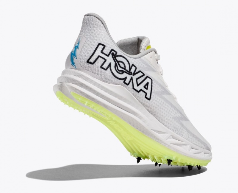 Men's HOKA Crescendo MD Track Spikes White | UDQXK0345