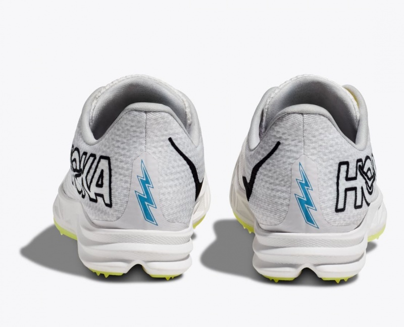 Men's HOKA Crescendo MD Track Spikes White | UDQXK0345