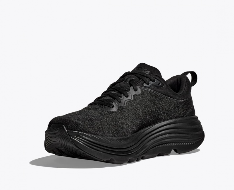 Men's HOKA Gaviota 5 Running Shoes Black | FKHLB6704