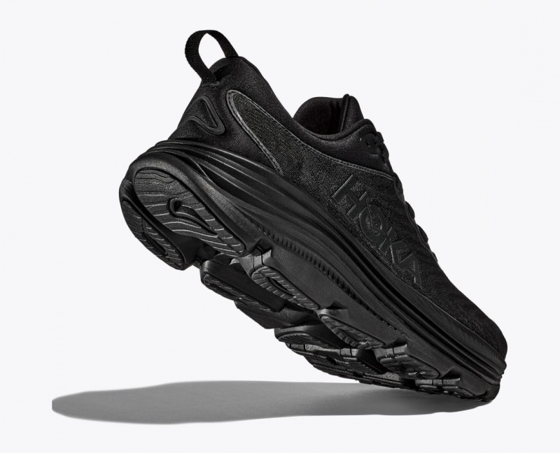 Men's HOKA Gaviota 5 Running Shoes Black | FKHLB6704