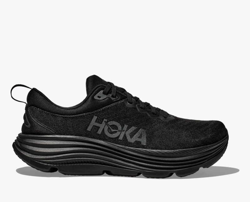 Men\'s HOKA Gaviota 5 Running Shoes Black | FKHLB6704