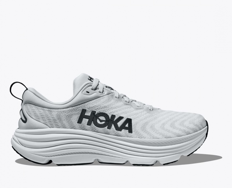 Men\'s HOKA Gaviota 5 Running Shoes Light Grey | FTUOZ2735