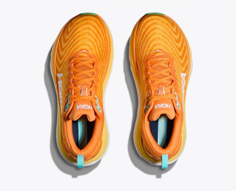 Men's HOKA Gaviota 5 Running Shoes Orange / Yellow | YQLPV0745