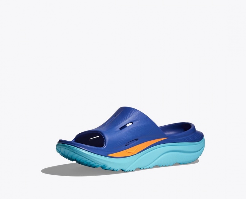 Men's HOKA IRONMAN Ora Recovery Slide Blue | PDCGR3469